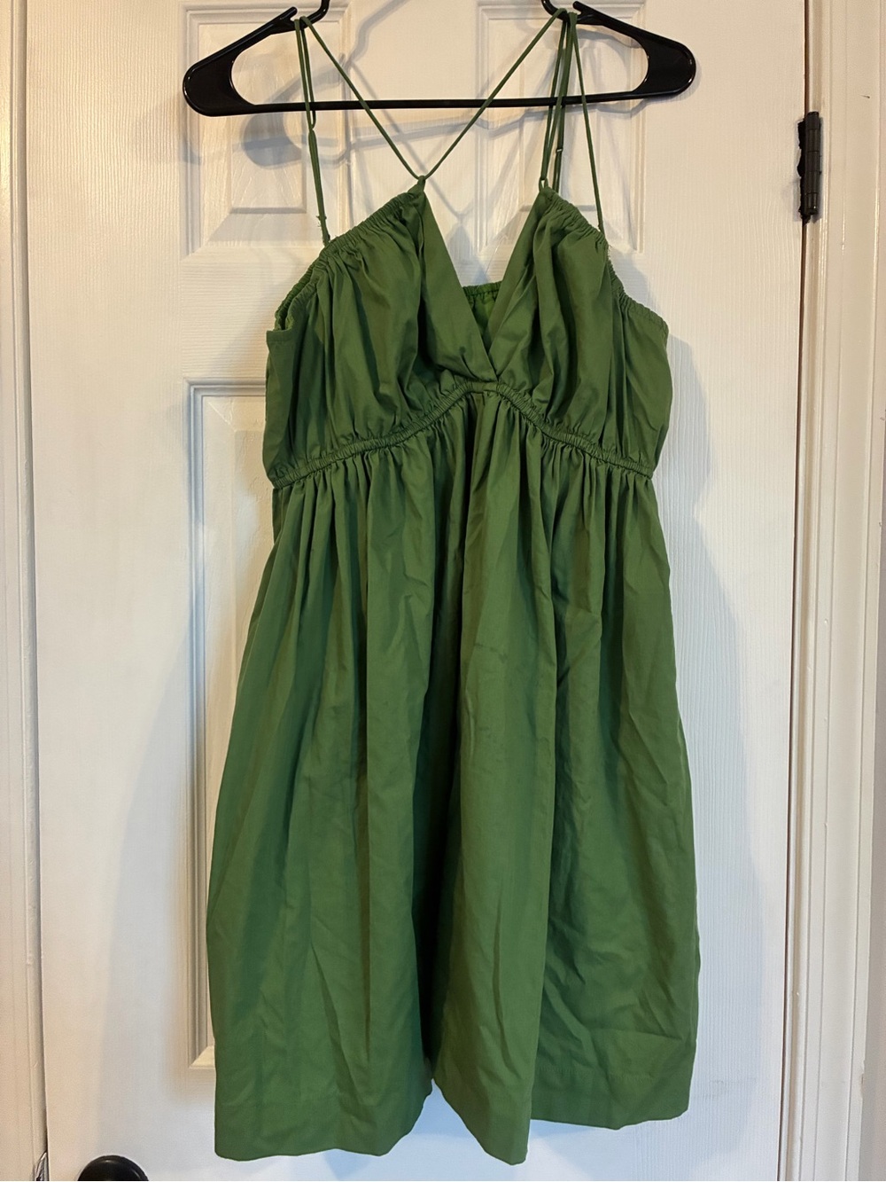 Green Spaghetti-Strap Sundress